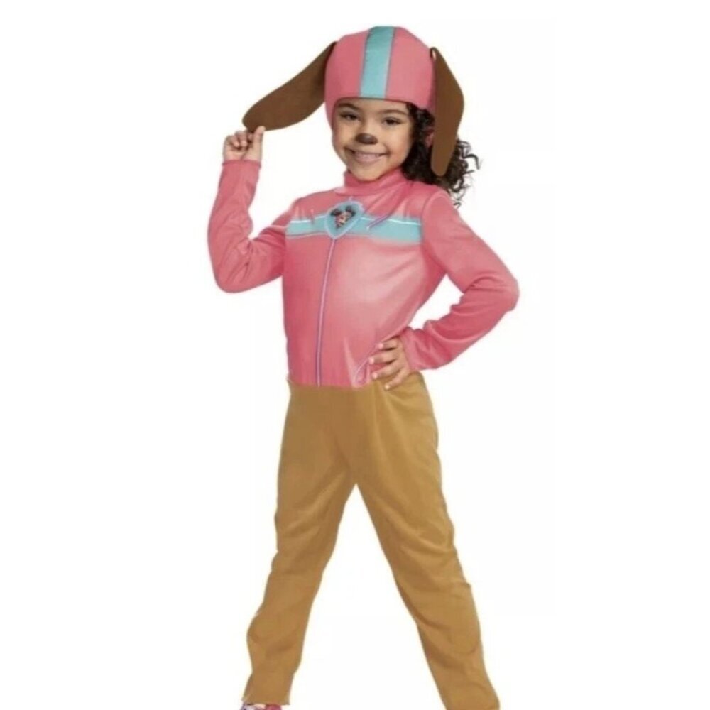 NEW Paw Patrol Liberty Halloween Costume Girls Toddler 2T Disguise Brown Pink